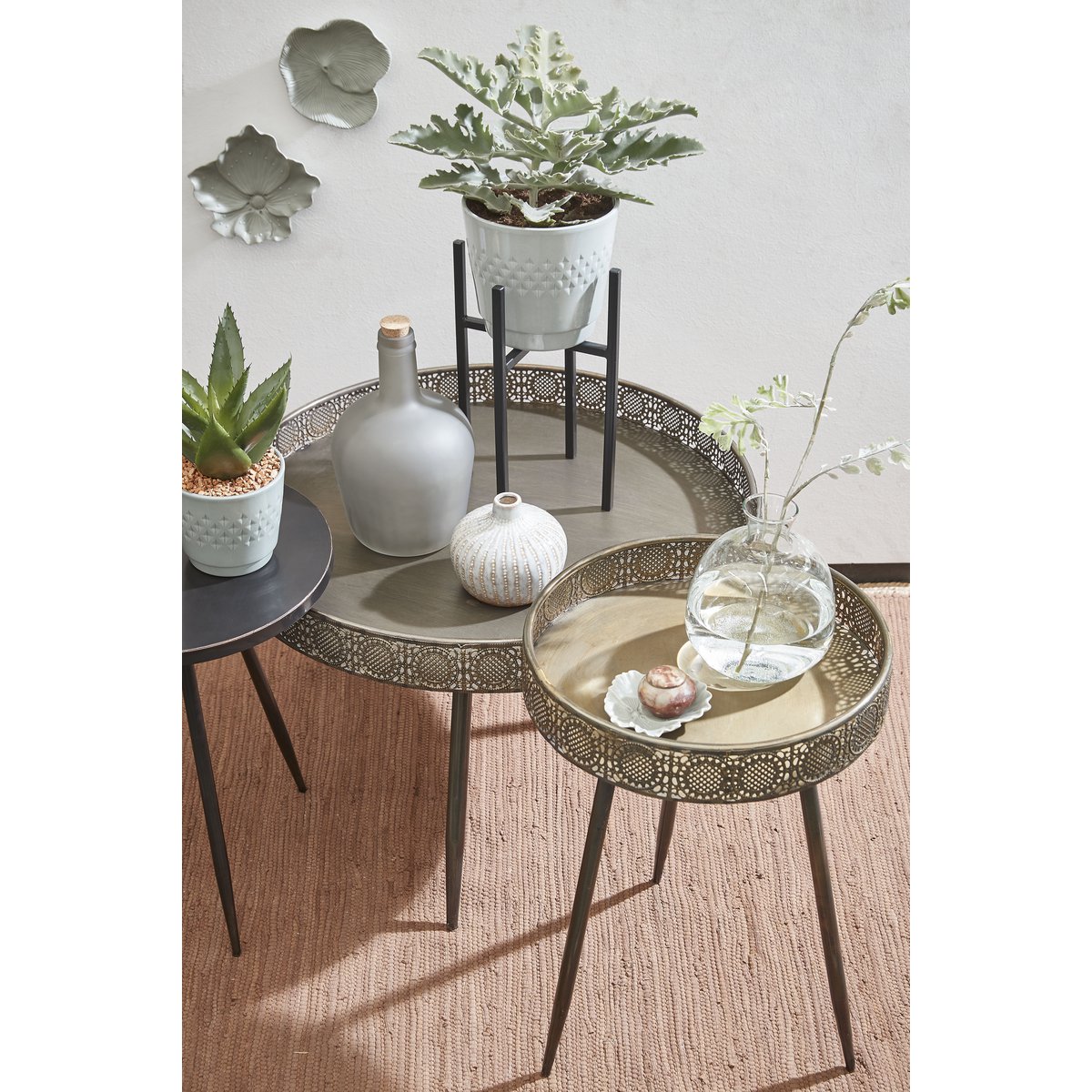 Table Basse Lagon / H46 x Ø70 cm - Métal - Bronze