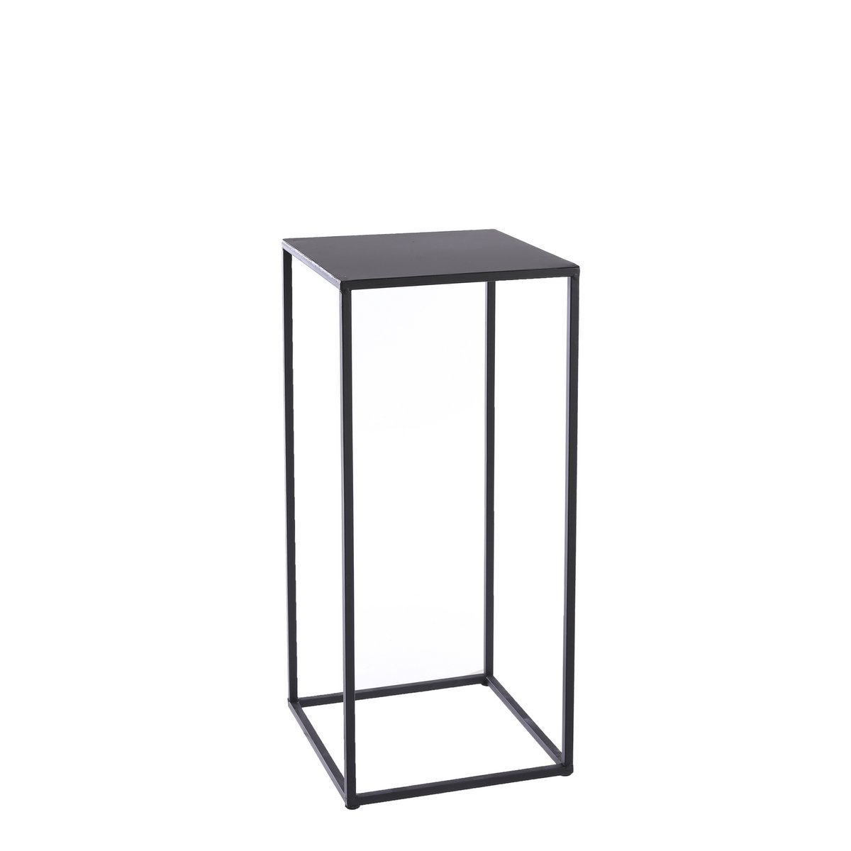 Table d'appoint Quinty - Lot de 3 - L30 x l30 x H70 cm - Métal - Noir