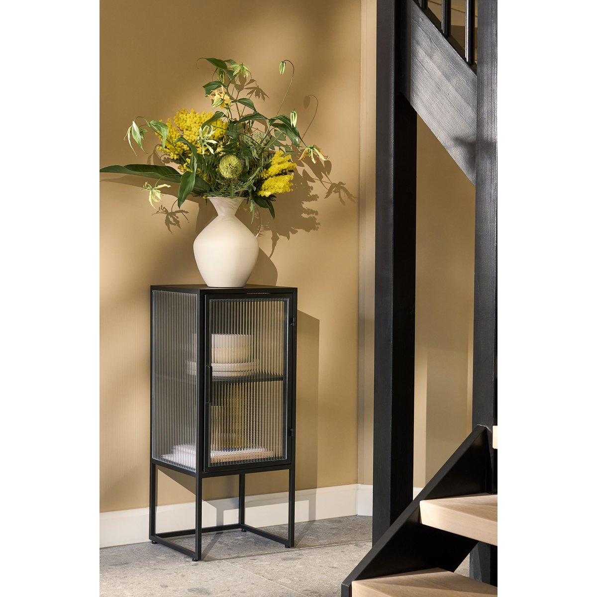 Buffet de rangement Clifton double - Métal - noir