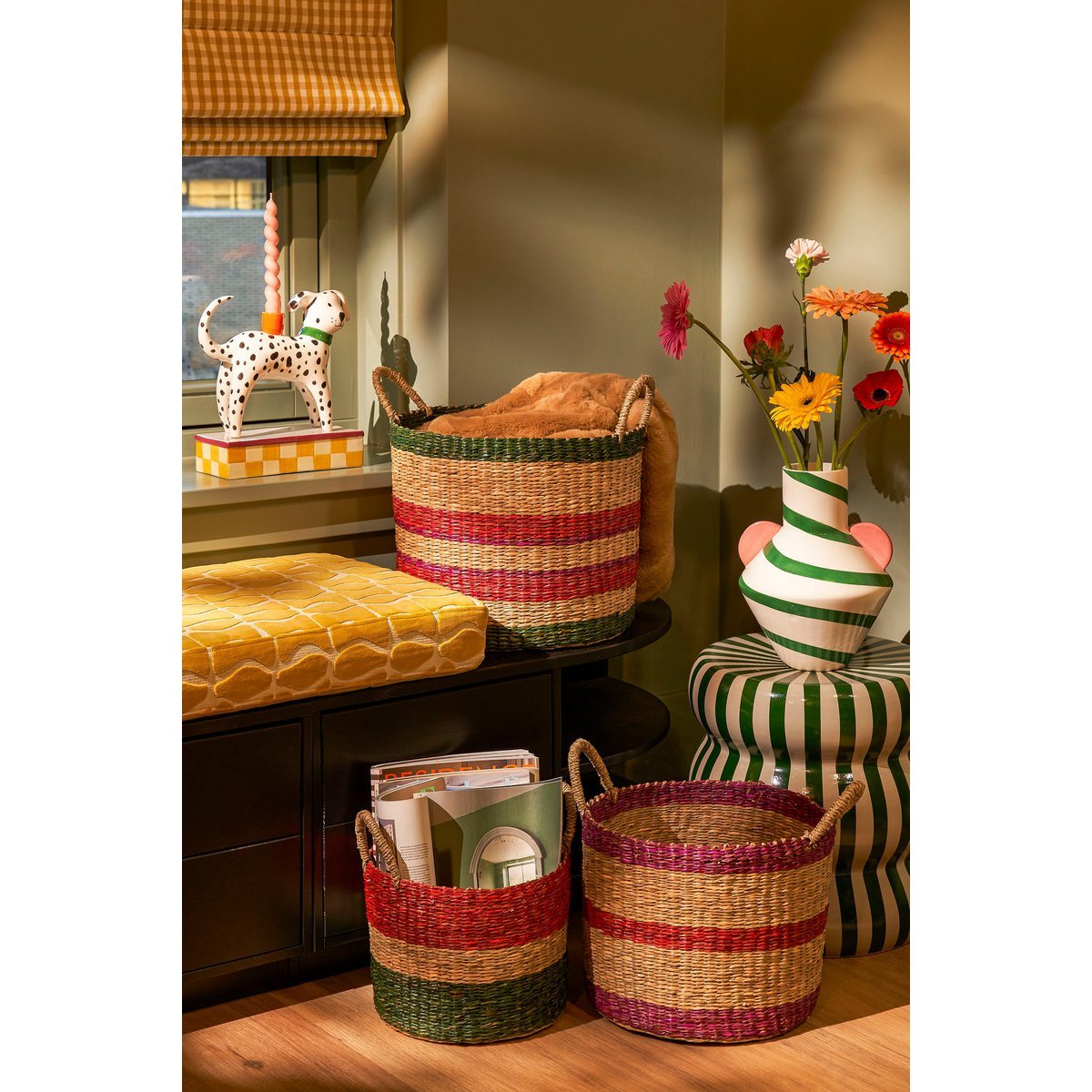 Bougeoir Chien - L26 x L11 x H27 cm - Céramique - Blanc