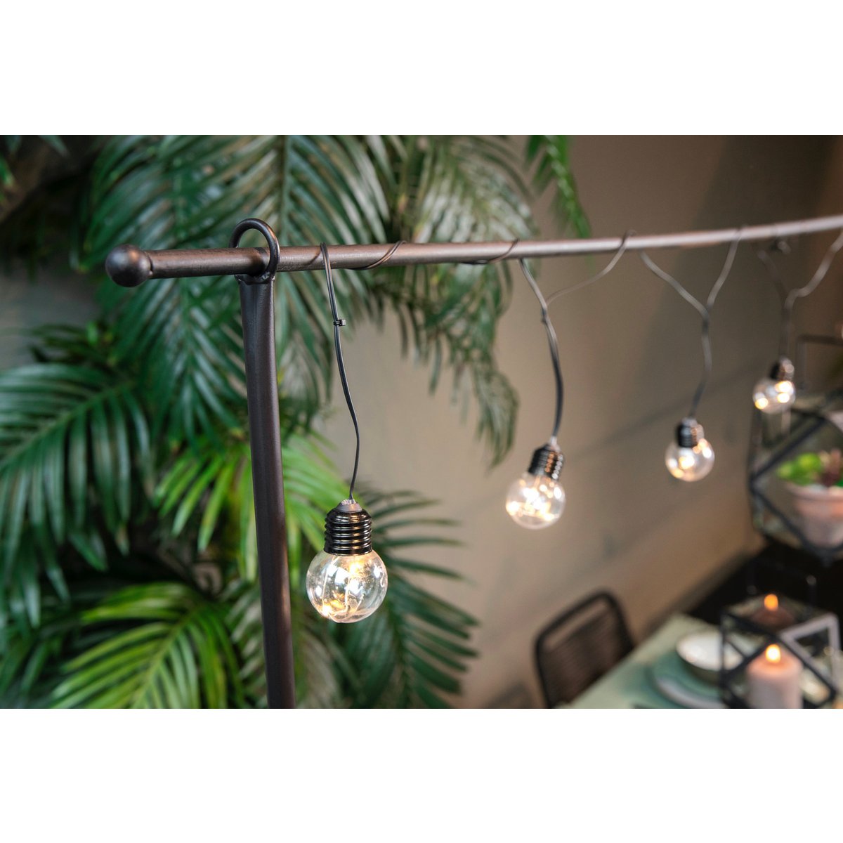 Pince de table - H110 x L223-250 cm - Métal - Noir