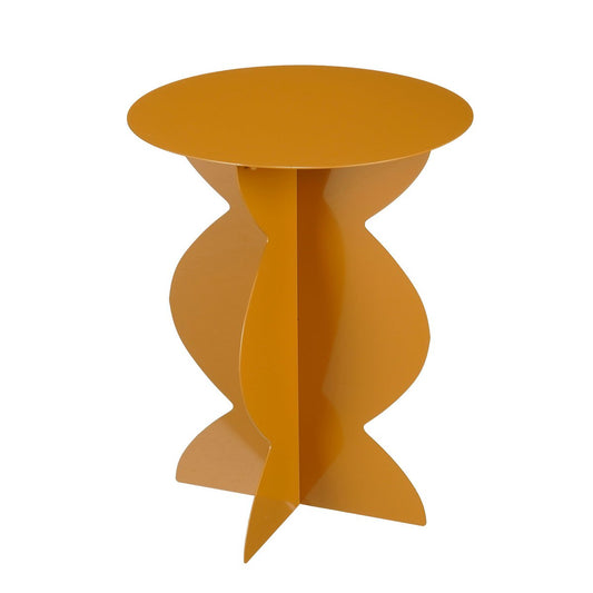 Table d'appoint rafi - H50 X Ø40 cm - Fer - Brown