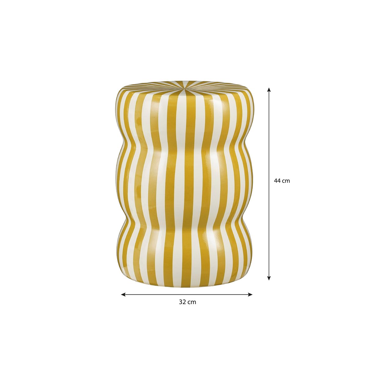 Table d'appoint Skipper - Céramique - Crème, ocre