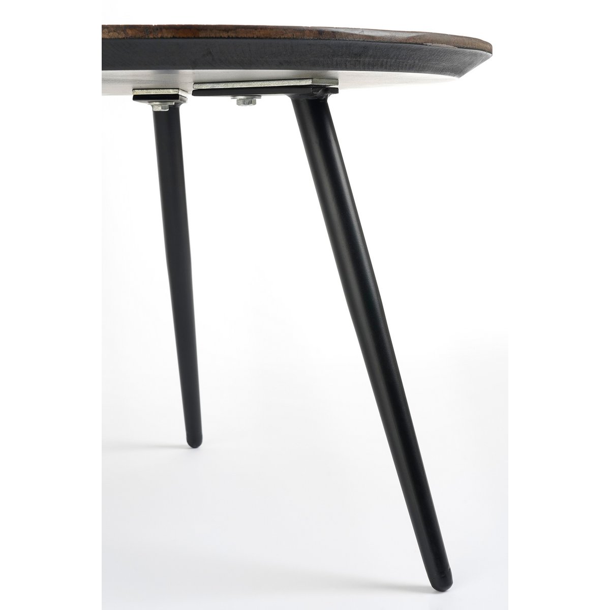 Table d'appoint DANE - Ensemble de 2 - bois recyclé - brun