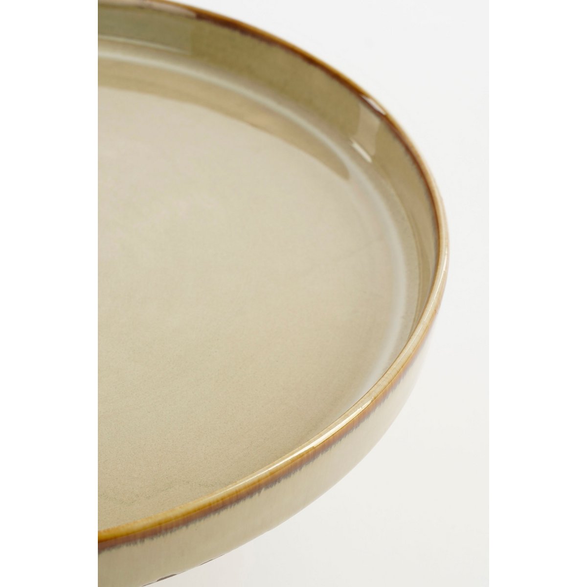 Présentoir à gâteau Racco / H11 x Ø28 cm - Grès - Beige