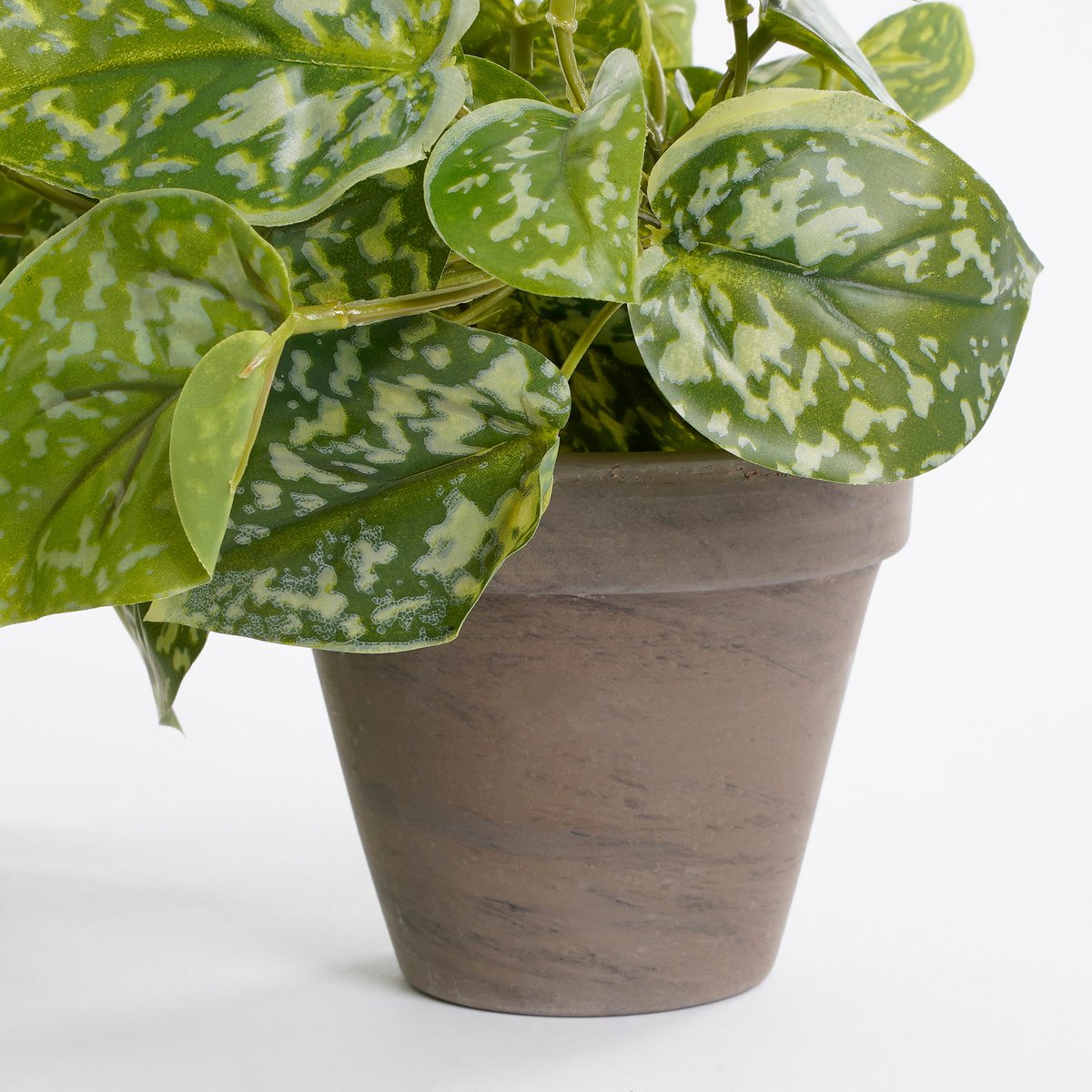 Plante Artificielle Scindapsus en Pot de Fleur Stan - H44 x Ø17 cm - Vert