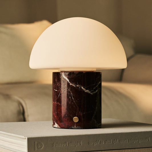 Maris Red / Rosso Levanto – Lampe de table en Marbre