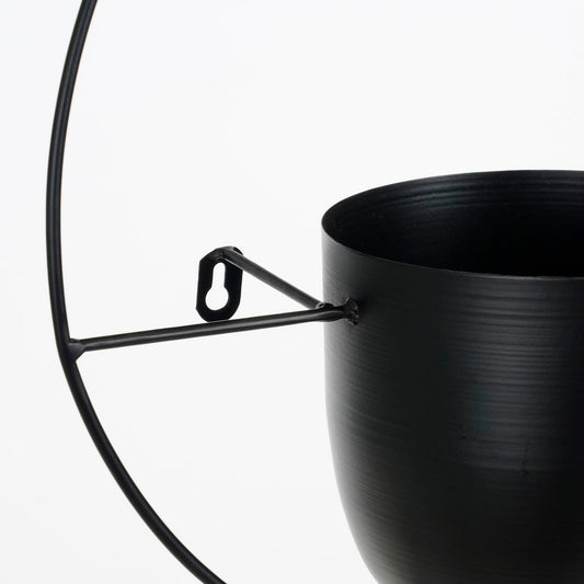 Mur de fleur dexter - l34 x b14 x h34 cm - noir