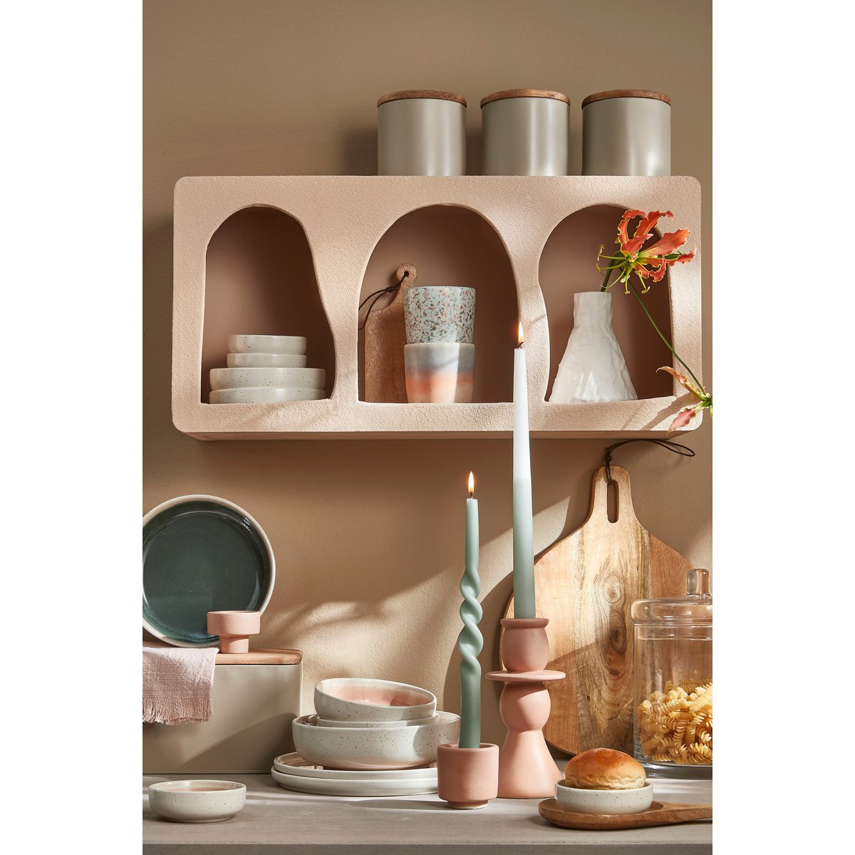 Planche de service Duko - Ø28 cm - 100% Bois de manguier FSC - Marron