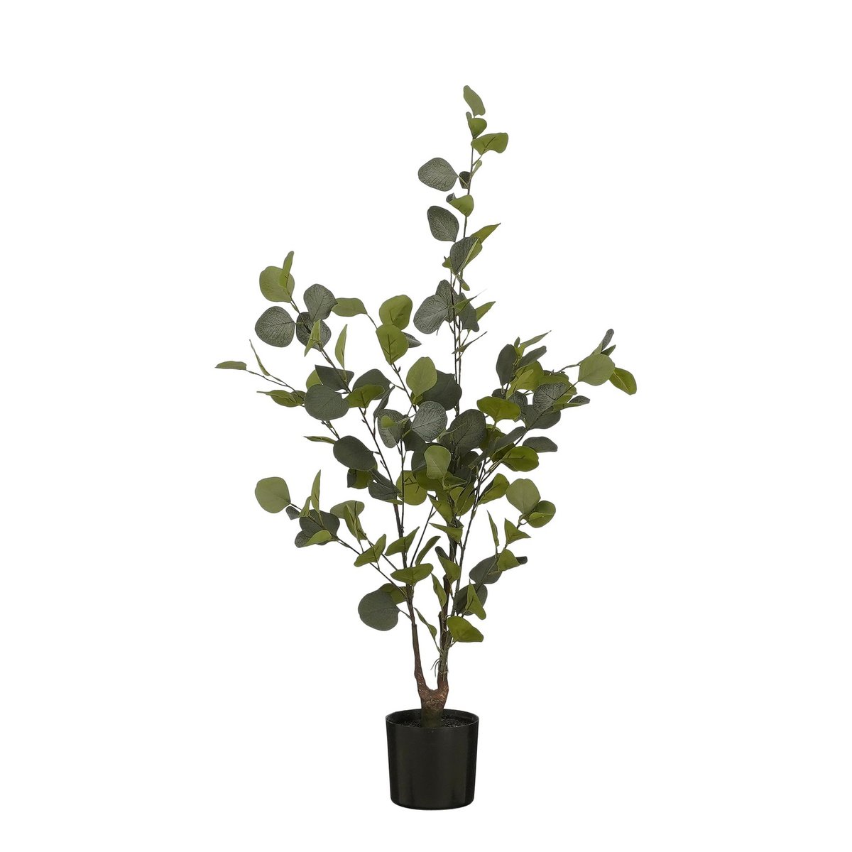 Plante d'Eucalyptus Artificielle en Pot de Fleur - H95 x Ø55 cm - Vert