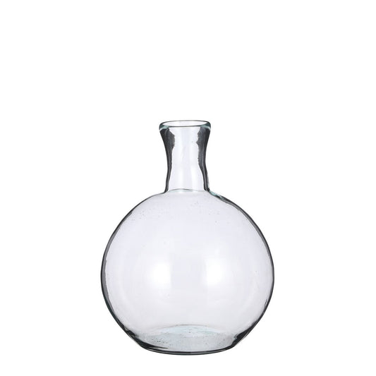 Vase Lilou - H31 x Ø22 cm - Verre recyclé - Transparent